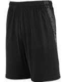 Augusta Sportswear 2961 Youth Intensify Black Heather Training Short Black