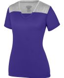 Augusta Sportswear 3057 Women's Challenge T-Shirt Purple/ Graphite Heather