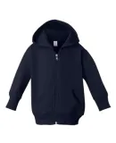 3446 Rabbit Skins Infant Zipper Hooded Sweatshirt NAVY