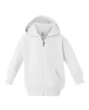 3446 Rabbit Skins Infant Zipper Hooded Sweatshirt WHITE