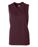 Augusta Sportswear 525 Ladies' Wicking Sleeveless Jersey Maroon