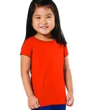 3316 Rabbit Skins® Toddler Girls Fine Jersey T-Shirt ORANGE