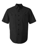 DRI DUCK 4286 Sawtooth Collection Brick Short Sleeve Shirt Black