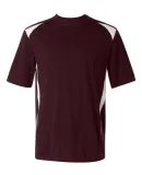 Augusta Sportswear 1050 Premier Performance T-Shirt Maroon/ White