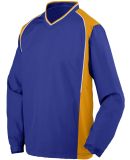 Augusta Sportswear 3745 Roar Diamond Tech V-Neck Windshirt Purple/ Gold/ White