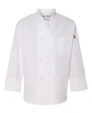 Chef Designs 0414 Eight Knot Button Chef Coat with Thermometer Pocket White
