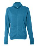 8635 J. America - Women's Sueded Fleece Full-Zip Sweatshir Oceanberry
