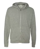 J America 8882 Vintage Marled French Terry Full-Zip Hood Smoke