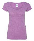 J America 8260 Ladies' Twisted Slub Scoopneck T-Shirt Amethyst