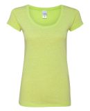 J America 8260 Ladies' Twisted Slub Scoopneck T-Shirt Appletini