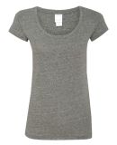 J America 8260 Ladies' Twisted Slub Scoopneck T-Shirt Slate