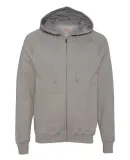 Hanes HN280 Nano Full Zip Hooded Sweatshirt Vintage Grey