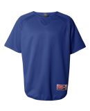 Rawlings 0705 Short Sleeve Flatback Mesh Fleece Pullover Royal