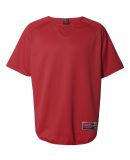 Rawlings 0705 Short Sleeve Flatback Mesh Fleece Pullover Red