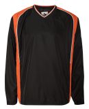 Augusta Sportswear 3745 Roar Diamond Tech V-Neck Windshirt Black/ Orange/ White