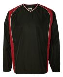 Augusta Sportswear 3745 Roar Diamond Tech V-Neck Windshirt Black/ Red/ White
