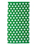 Carmel Towel Company C3060P Polka Dot Velour Beach Towel Kelly