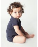 4001 American Apparel Infant Baby Rib Short Sleeve One Piece Navy(Discontinued)