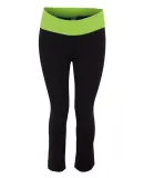 Boxercraft S16Y Girls' Practice Yoga Pants Black/ Lime