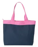 HYB4 HYP South Beach Tote Navy/ Flamingo Pink