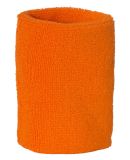 Mega Cap 1255 Extra Wide Terry Cloth Wristband (Single) Orange