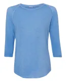 8232 J. America - Women's Oasis Wash 3/4 Sleeve T-Shirt Deep Periwinkle