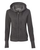 8665 J. America Women's Oasis French Terry Full-Zip Hoodie Dark Smoke