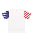 3976 Code V Adult Jersey Stars & Stripes Tee White