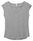 Alternative 4864 Flirt Satin Jersey T-Shirt HEATHER GREY