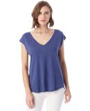 Alternative 4864 Flirt Satin Jersey T-Shirt NAVY
