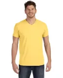 498V Hanes 4.5 oz., 100% Ringspun Cotton nano-T® V-Neck T-Shirt Vintage Gold