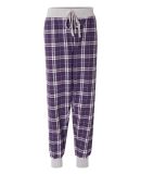 Boxercraft F60 Women's Flannel Tailgate Jogger Purple/ White