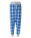 Boxercraft F60 Women's Flannel Tailgate Jogger Royal/ Silver