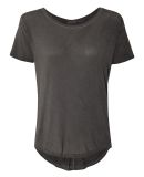 J America 8127 Women's Oasis Wash Drop Tail T-Shirt Dark Smoke