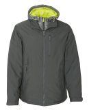 Weatherproof 17603 32 Degrees VRY WRM Turbo Jacket Octane Grey/ Neon Yellow