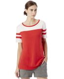 Alternative 5082 Women's Vintage 50/50 Jersey Stadium Tee RED/ WHITE