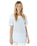 Alternative 5082 Women's Vintage 50/50 Jersey Stadium Tee BLUE SKY/ WHITE