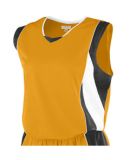 Augusta Sportswear 515 Women's Wicking Mesh Extreme Jersey Gold/ Black/ White