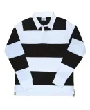 J America 8247 Vintage Rugby Shirt White/ Black