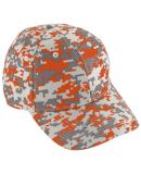 Augusta Sportswear 6208 Digi Camo Cotton Twill Cap Orange Digi