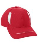 Augusta Sportswear 6271 Youth Adjustable Wicking Mesh Edge Cap Red/ White