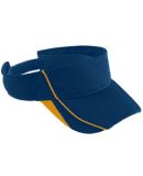 Augusta Sportswear 6286 Youth Force Visor Navy/ Gold