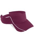 Augusta Sportswear 6286 Youth Force Visor Maroon/ White