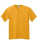 Augusta Sportswear 644 Youth Six Ounce Two-Button Baseball Jersey Gold