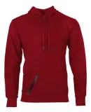 Russel Athletic 82HNSM Cotton Rich Hooded Pullover Sweatshirt Red Heather