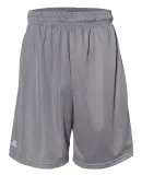 Russel Athletic 651AFM 9" Polyester Tricot Mesh Pocketed Shorts Steel