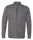 Russel Athletic QZ7EAM Striated Quarter-Zip Pullover Black