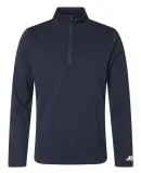 Russel Athletic QZ7EAM Striated Quarter-Zip Pullover Navy