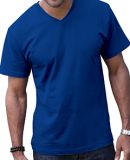 6907 LA T Adult Fine Jersey V-Neck T-Shirt ROYAL