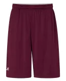 Russel Athletic TS7X2M 10" Essential Shorts with Pockets Maroon